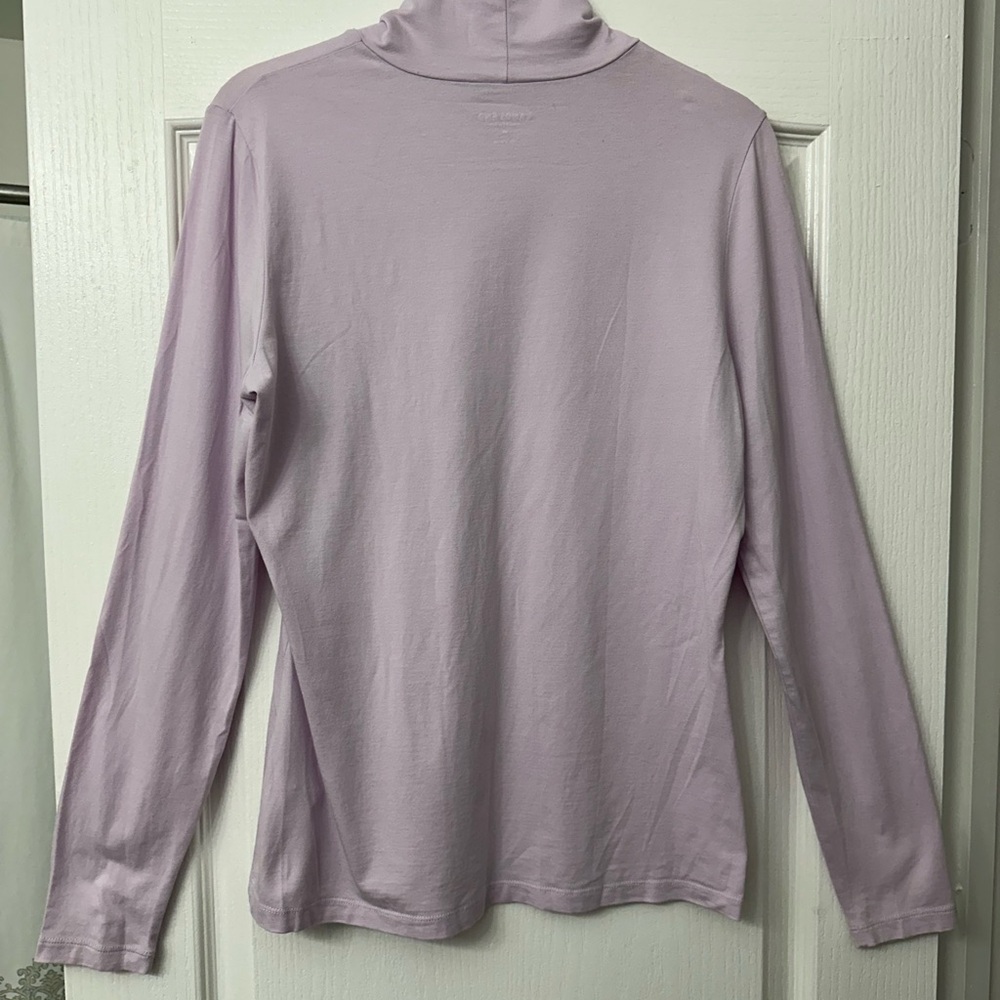 Lands' End Lavender Long Sleeve Turtleneck